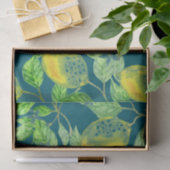 レモン果柄黄緑色 薄葉紙 (ギフト)