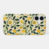 レモン柄のサマーiPhoneケース iPhone 16ケース (裏面横)
