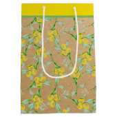 レモン柄培地抱き枕 ミディアムペーパーバッグ (裏面)