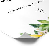 レモン柑橘類のブライダルシャワーウィーズ ポスター (角)