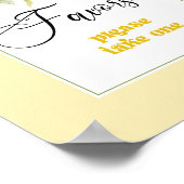 レモン柑橘類テーマのフィビリティーを1つ取って ポスター (角)