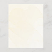 レモン柑橘類バジェットブライダルシャワーの招待状 (裏面)