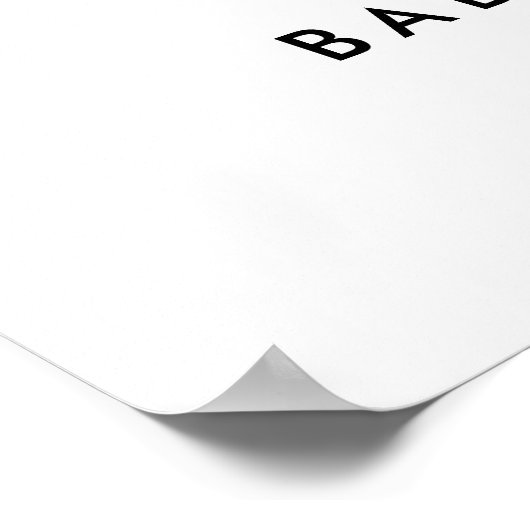 レモン柑橘類フルーツ夏の赤ちゃんシャワー歓迎サイン ポスター (角)