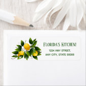 レモン柑橘類フルーツ ラベル (インサイチュ)