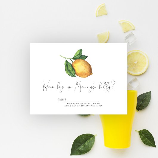 レモン柑橘類ママの腹の大きさ エンクロージャーカード
