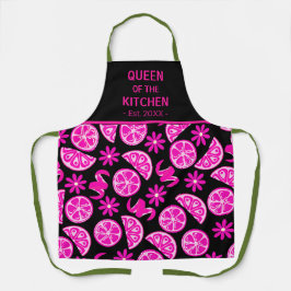 レモン柑橘類レモネードシェフピンク エプロン
