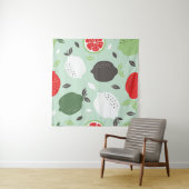 レモン柑橘類ヴィンテージ壁紙 タペストリー (インサイチュ(横))