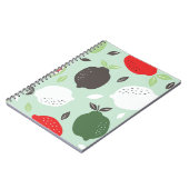 レモン柑橘類ヴィンテージ壁紙 ノートブック (左側)