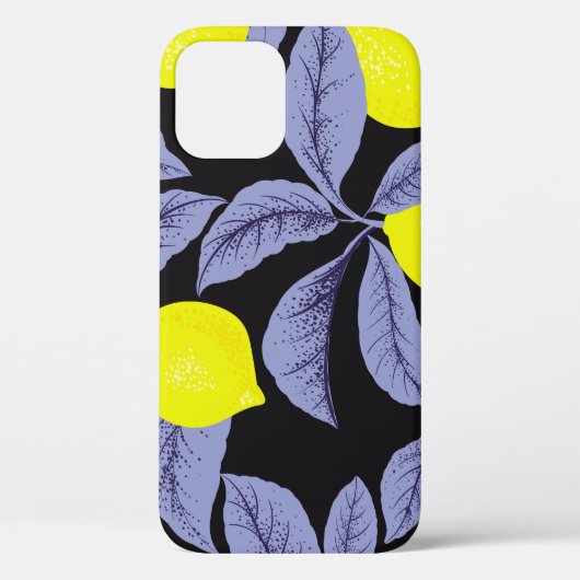 レモン柑橘類、植物性ヴィンテージデザイン。 Case-Mate iPhoneケース (裏面)