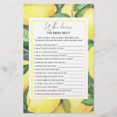 レモン柑橘類 – 誰が花嫁のゲームを知っ最高のている (正面)