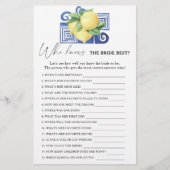 レモン柑橘類 – 誰が花嫁のゲームを知っ最高のている (正面)