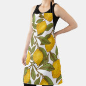 レモン植物のシームレスな模様 エプロン (インサイチュ)