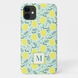 レモン植物モノグラムパターンCase-Mate iPhone 11 ケース