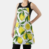 レモン植物性シームレス – 手書き エプロン (インサイチュ)