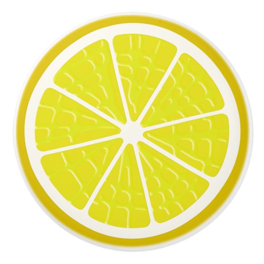 レモン様式の果物切れ セラミックノブ (正面)