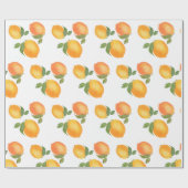 レモン模様を包んだスコットの贈り物 ラッピングペーパー (フラット)