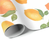 レモン模様を包んだスコットの贈り物 ラッピングペーパー (ロールコーナー)