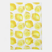 レモン模様デザイン キッチンタオル (縦)