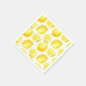 レモン模様デザイン スタンダードカクテルナプキン (角)