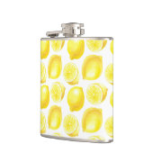 レモン模様デザイン フラスク (左)