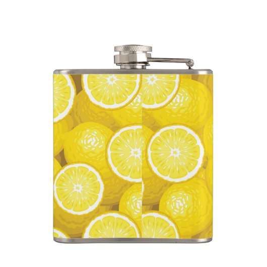 レモン模様2 フラスク (裏面)