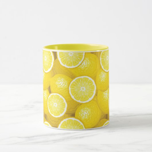 レモン模様2 マグカップ (中央)