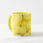 レモン模様2 マグカップ (正面左)