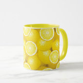 レモン模様2 マグカップ (正面右)