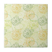 レモン模様 タイル (正面)