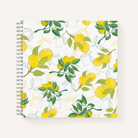 レモン模様 ノートブック (正面)