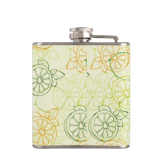 レモン模様 フラスク (裏面)