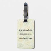 レモン模様 ラゲッジタグ (裏面縦)