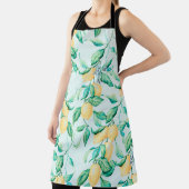 レモン水のカラーのシームレスな模様 エプロン (インサイチュ)