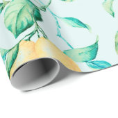 レモン水のカラーのシームレスな模様 ラッピングペーパー (ロールコーナー)