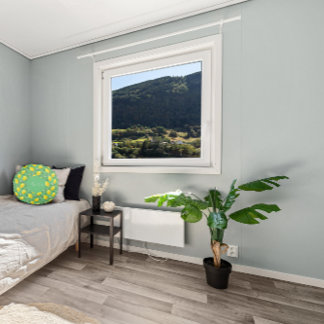 レモン水の色のパタシンプルーン ラウンドクッション