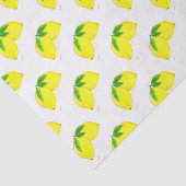 レモン水の色の黄色いフルーツ熱帯柑橘類 薄葉紙 (詳細)