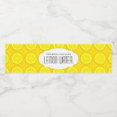 レモン水カスタムレモン黄色のラベル ペットボトルラベル (シングルラベル)