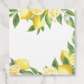 レモン水彩の感謝 フェイバータグ (裏面)