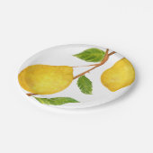 レモン水彩画の絵画 ペーパープレート (アングル)
