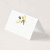 レモン水彩結婚式席次カード (正面)