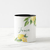 レモン水色 ツートーンマグカップ (中央)