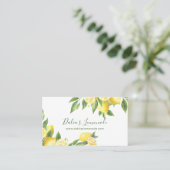 レモン水色 名刺 (スタンド正面)