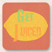 レモン汁を入れる コースター (正面)