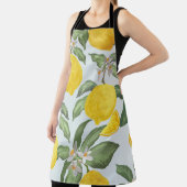 レモン熱帯果実のヴィンテージ模様 エプロン (インサイチュ)