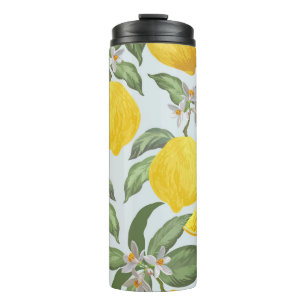 レモン熱帯果実のヴィンテージ模様 タンブラー