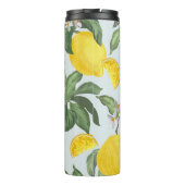 レモン熱帯果実のヴィンテージ模様 タンブラー (裏面)