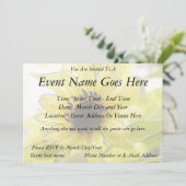 レモン独身の色のヒマワリ 招待状 (スタンド正面)