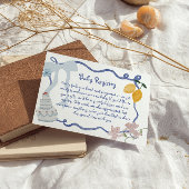 レモン男の赤ちゃんギフト登録詳細 エンクロージャーカード