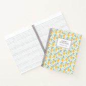 レモン素朴シトラスイエローサマーグリーン離れリーズ ノートブック (内部)