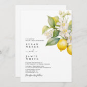 レモン結婚式招待状 招待状 (正面/裏面)